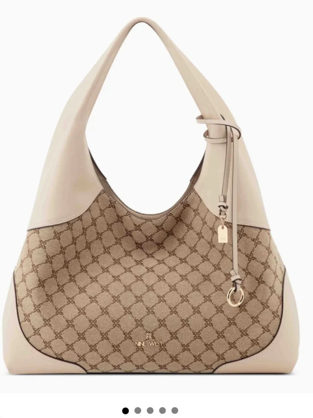 Nine West Beige shoulder large bag